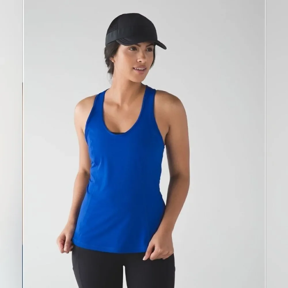 Lululemon Goal Crusher Tank Harbor Blue